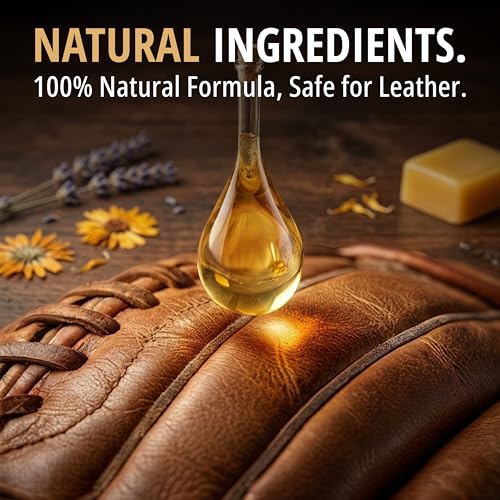 Eagle Baseball Glove Oil Conditioner with Applicator Cloth - 250mL (8.45oz) Glove Oil for Break-in & Glove Treatment - Leather Softener & Conditioner for Baseball, Softball Mitts