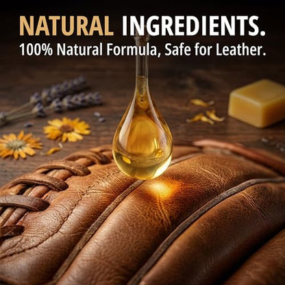 Eagle Baseball Glove Oil Conditioner with Applicator Cloth - 250mL (8.45oz) Glove Oil for Break-in & Glove Treatment - Leather Softener & Conditioner for Baseball, Softball Mitts