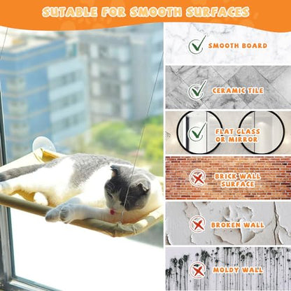 4 Pieces Cat Window Perch Suction Cup Powerful Window Bed Seat Replacement Suction Cup Clear PVC Sucker Pads for Cat Hammocks/Window Seat/Perch