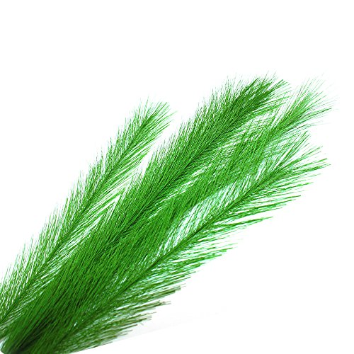 Aquarium Decorations 3Pcs Fish Tank Artificial Green Water Plants Made of Silk Fabrics Plastic