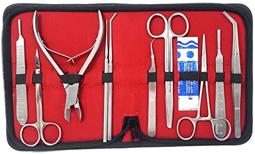 A2ZScilab-Ultimate Coral Fragging Propagation Kit for Reef Hobbyists - 30 Pcs Tools for Hard Soft Reef, Stainless Steel - Coral Cutters &Tongs for Aquatic Plants,Coral Fragmenting Trim Cleaning