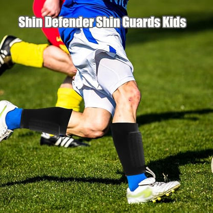 Soccer Shin Guards Pads for Youth Adult - color: Black, size: Medium
