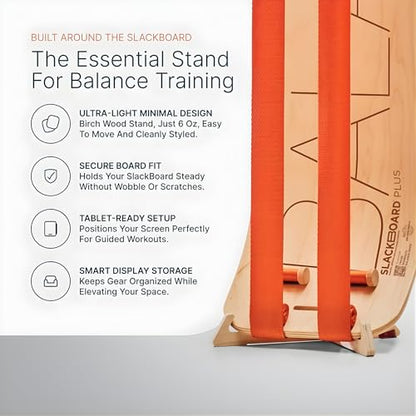GIBBON SlackBoard, Balance Board Kids & Adults, Slackline Balance Trainer - color: Caesar Plus with Stand