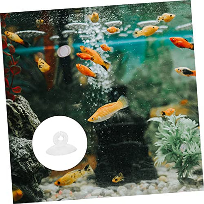 NOLITOY 125pcs Aquarium Cup Clips Fish Tank Holders for Airline Easy to Use Strong Fixation for Freshwater Aquariums