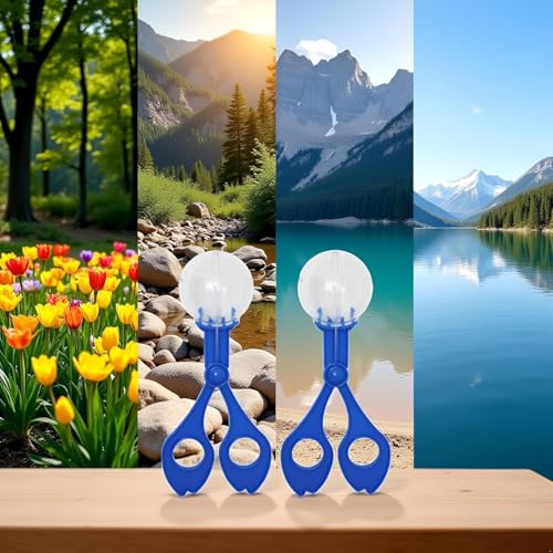2-Pack Nature Exploration Tools - Ergonomic Scoopers and Clamps for Field Research and Outdoor Activities, Durable Plastic Design with Non-Slip Grip