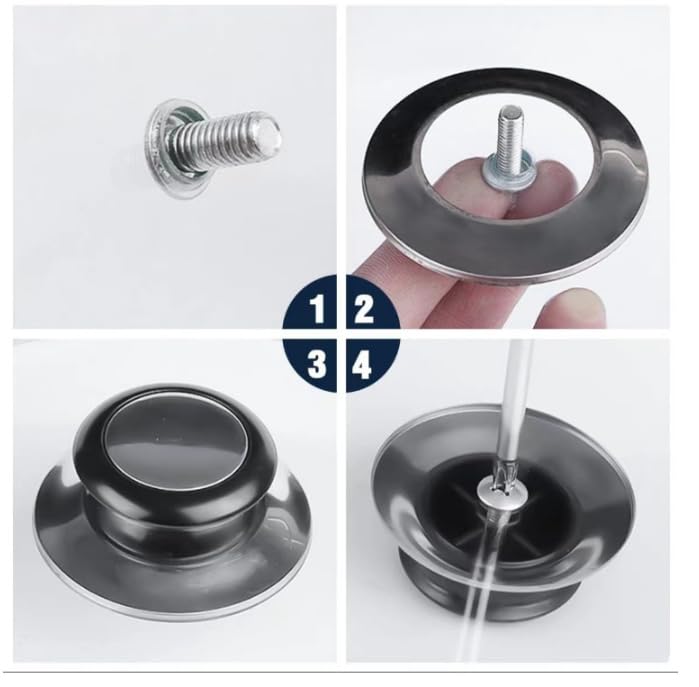 2 PCS Pot Lid Top Replacement Knob -Heat Resistant, Universal Kitchen Cookware Lids Knob,Replacement Holding Handle Knobs for Casserole Kettle Cover Glass Saucepan Lid