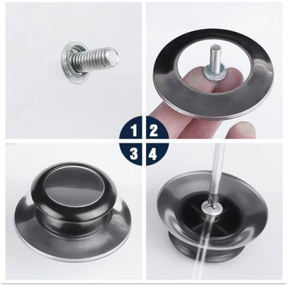 2 PCS Pot Lid Top Replacement Knob -Heat Resistant, Universal Kitchen Cookware Lids Knob,Replacement Holding Handle Knobs for Casserole Kettle Cover Glass Saucepan Lid