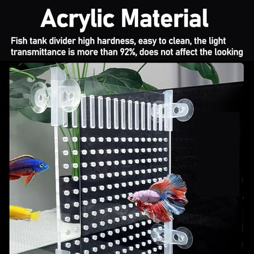 150 n rium Divider for Baby Fish, C Acrylic Fish Tank Separator, Optimal Fish Separat Board, rium nizer for Healthy tic Life
