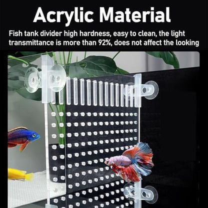150 n rium Divider for Baby Fish, C Acrylic Fish Tank Separator, Optimal Fish Separat Board, rium nizer for Healthy tic Life