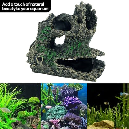 Aquarium Driftwood–Lightweight Fish Tank Decoration, Betta Fish Hideout Cave Turtle Reptile Hideout, Ornaments for Freshwater Tanks