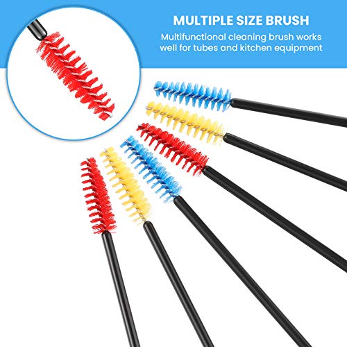 Outus 15 Pieces Hummingbird Feeder Cleaning Brush Mini Nylon Brush Set Cleaner for Bottles, Tubes, Jars, Bird Feeder (0.3 Inches/ 3.9 Inches) - size: 0.3 Inches/ 3.9 Inches