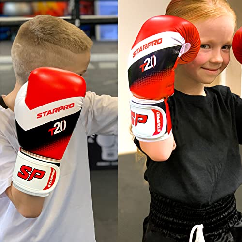 Starpro Kids Boxing Gloves – Training Gloves for Boys & Girls, 4oz & 6oz - color: Red, size: 4oz