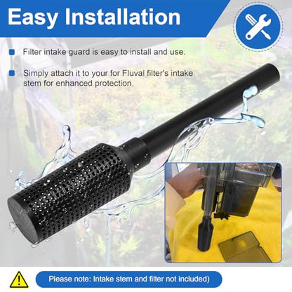 Magluv Aquarium Intake Guard Fit for Fluval 106/107/206/207 Intake Filter, Fish Tank Filter Cover Replacement for Aquameta Aquarium Filter Intake Guard Protects Aquatic Life