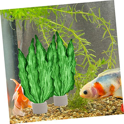 12Pcs Ceramic Aquarium Plant Holders Fish Tank Weights for Water Plants Fixing Rings Underwater Shelter for Small Fish and Shrimp