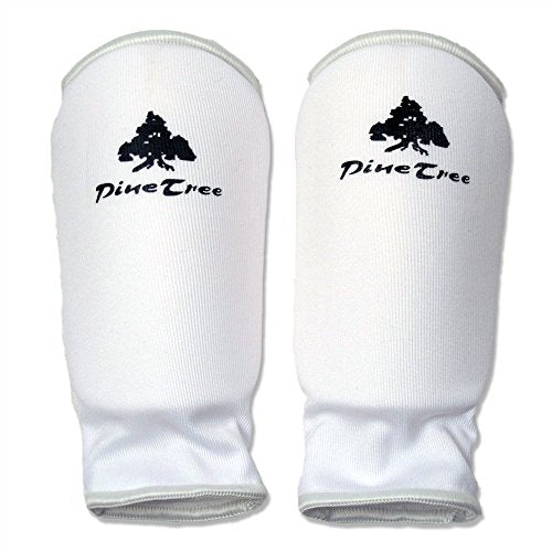 Cloth Forearm Guard Taekwondo, Martial Arts, MMA Forearm Protective Gear Protector for Sparring (Black/White; Child Small to Adult XL) - size: X-Large, style: White
