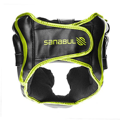 Sanabul Essential Boxing Headgear for Men & Women, Muay Thai MMA Headgear with Protective Padding, Full Face Coverage for Sparring Training