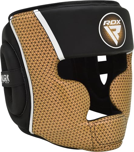 RDX Boxing Headgear, MMA Training, Adjustable Padded Full Coverage, Muay Thai, Kickboxing, Sparring, Martial Arts, Karate, Taekwondo Combat Sports Helmet, Men Women Home Gym - size: Medium