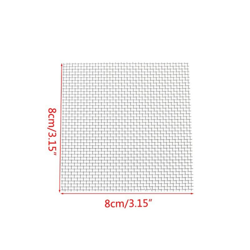 ULTECHNOVO 304 Stainless Steel Wire Mesh Pad for Aquarium Moss Net Water Grass Plant Fixed Net Tear Resistant Mesh for Fish Tank Decoration 3.14X3.14X0.03 Inches 10 Pack