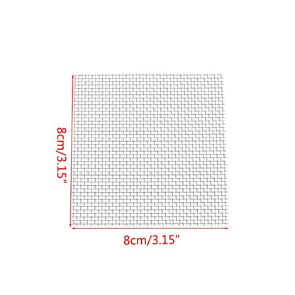 ULTECHNOVO 304 Stainless Steel Wire Mesh Pad for Aquarium Moss Net Water Grass Plant Fixed Net Tear Resistant Mesh for Fish Tank Decoration 3.14X3.14X0.03 Inches 10 Pack