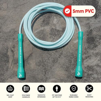 Elite Jumps Core 5mm, PVC Adjustable Skipping Rope - color: Hot Pink