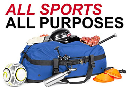 Fitdom 132L 36" Extra Large Heavy Duty Equipment Travel Storage Duffle Bag - color: Blue