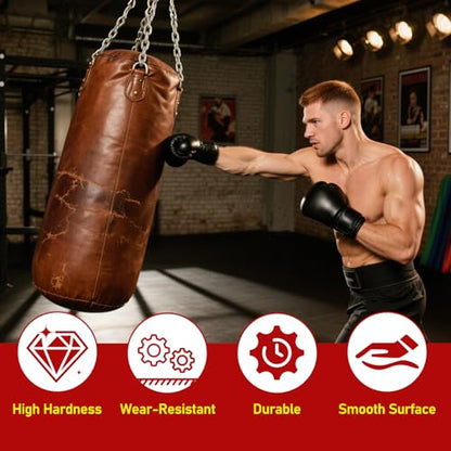 Heavy Bag Hanger for Ceiling - 360° Swivel Stainless Steel Punching Bag Mount, Wood Beam Holder for Boxing Bag, MMA Sandbag, Speed Bag, Aerial Yoga Swing, Gymnastic Rings & Hammock - color: 31" S/S Chain with Connectors