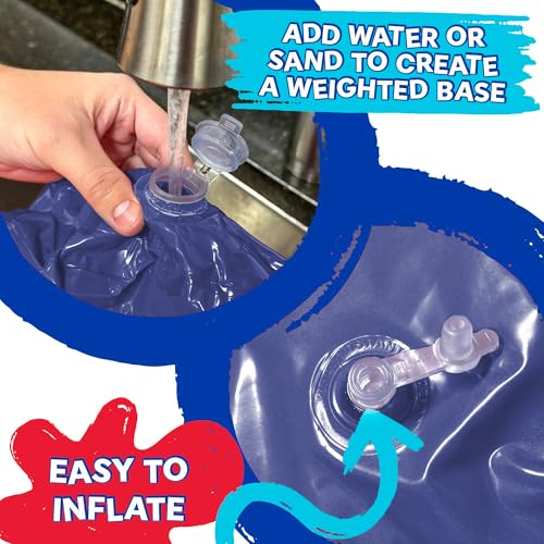Bluey Bop Bag Combo & Glove Set - Inflatable Punching Bag for Ages 4 and Above, Inflates to 36 Inches