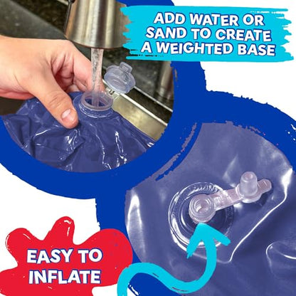 Bluey Bop Bag Combo & Glove Set - Inflatable Punching Bag for Ages 4 and Above, Inflates to 36 Inches