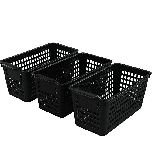 Begale Plastic Storage Trays Basket for Kitchen, Bathroom Organizer, Set of 6