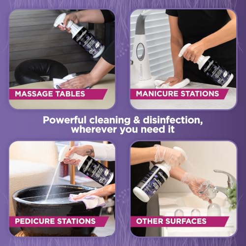 Prevention Ready-To-Use Disinfecting Cleaner – Hospital Grade Disinfectant Spray Solution for Salons, Spas, Clinics, Surfaces – Sanitizing Solution & Two Reusable Sprayers – 32oz Bottle (6 Pack) - size: 32 Fl Oz (Pack of 6)