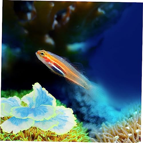 ERINGOGO Blue Silicone Artificial Aquarium Plants Decorative Water Grass Model for Fish Tank Safe Non Toxic Aquatic Plant Ornament Easy Care Fish Tank Decoration for Aquarium and