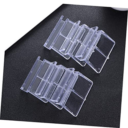 10pcs Acrylic Fish Tank Cover Holder Bracket Transparent Support for Aquarium Lids Practical Rack for Tank Plates