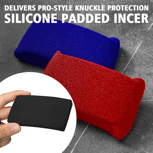 Sunnyray 4 Pairs Knuckle Guards for Boxing Gel Under Wraps - color: Red Blue
