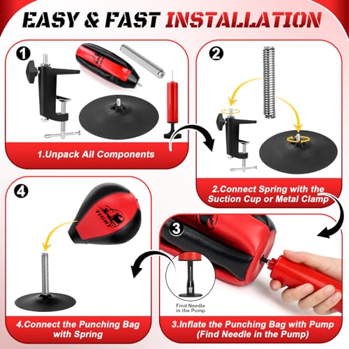 Desktop Punching Bag, Stress Relief Boxing Bag Speed Balls