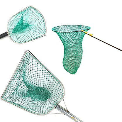 Fishing Net Replacement Netting Fishing Landing Net Replacement Net for Freshwater Saltwater Fishing Green 6 Sizes - color: Diameter 20inch/50cm