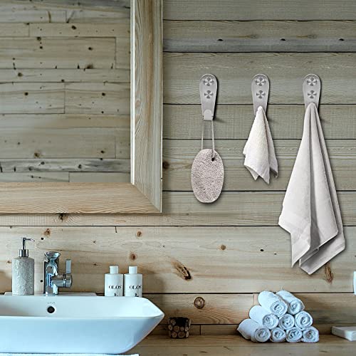 CGBE Coat Hooks for Wall, 4 Pack Stainless Steel Heavy Duty Outdoor Hooks - color: Silver