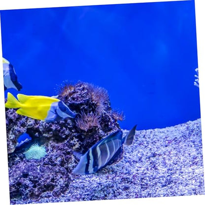 YARNOW Self Adhesive Aquarium Background Roll PVC Fish Tank Decor with High Resolution Graphics Quick Setup for Compatibility in Underwater Scenery Blue