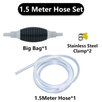 Multifunction Liquid Sucker Pump, 2024 New Manual Fuel Transfer Pump Portable Siphon Pump for Gas Gasoline Oil Fuel Petrol Diesel Fluid Water Fish Tank (4.9ft) - size: 4.9ft