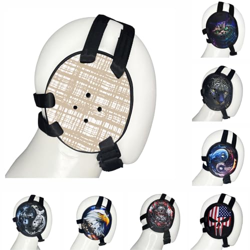ROAR-INT BJJ Ear Guard New Easy to Adjust Design Wrestling Protective Headgear Wrestling Ear Guard MMA Jiu Jitsu - color: Light-Brown