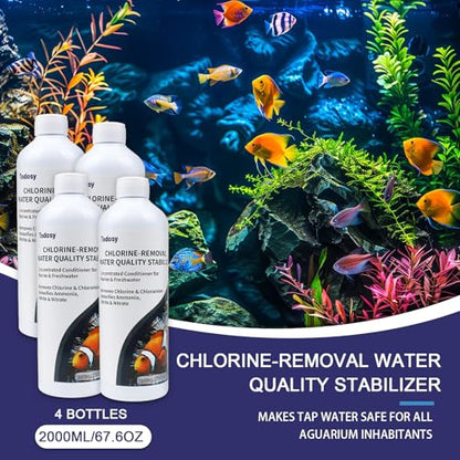 Aquarium Water Regulator and dechlorinator - 67.64 Ounce for Freshwater and Marine Aquariums (2000ML / 67.64OZ) - size: 2000ML / 67.64OZ