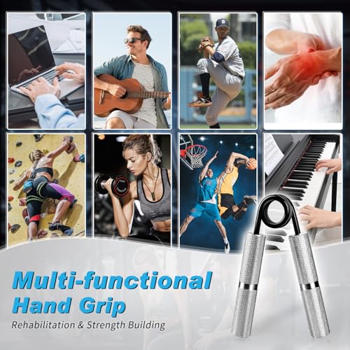 Hand Gripper Strengthener Set 50LB-300LB, Grip Strength Trainer (1/2/4/6 Pack) Forearm Strengthener for Muscle Building, Hand Sensitivity Training, Hand Rehabilitation Exercising - color: 6pcs(50lb+100lb+150lb+200lb+250lb+300lb)