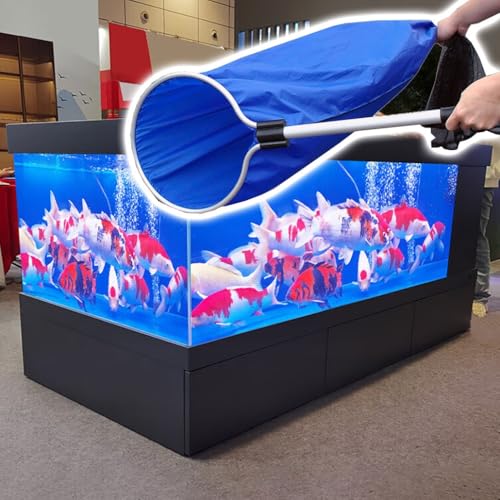 4 Pcs Koi Fish Net Set - Soft Lightweight Mesh Nets with Long Handles for Easy Fry Transfer, Koi Egg Collection & Spawning - Durable Aquarium Fishing Tools - color: 3pcs, size: D 30cm/11.8" L 50cm/19.7"