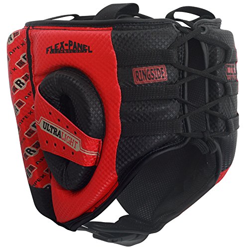 Ringside Competition Boxing Headgear, USA Boxing Approved - color: Black/Red, size: Large-X-Large