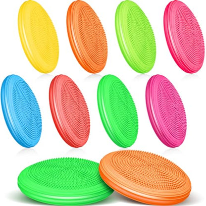 Libima 8 Pcs Wiggle Seat Inflated Wobble Cushion for Kids - color: Neon Color