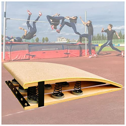 LXLZYXSF Jump Assist Boards Springboard for Martial Arts/Gymnastics Training, Track & Field Athletic Equipment, High/Long Jump Backflip Practice Elastic Board, Hard Wood