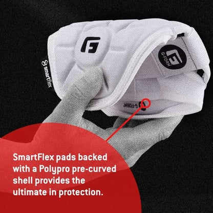 G-Form Elite Speed Batter's Baseball Elbow Guard - Elbow Pad with Adjustable Straps - color: White, size: Youth