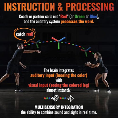 HECOstix RGB Hand Eye Coordination Training Tool – Reaction Time & Reflexes