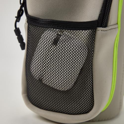 VAKAER Magnetic Gym Bag, Water Bottle Carrier Holder with Phone Pocket & Adjustable Strap,10 Ultra-Strong Magnets Stick to Fitness equipment, Workout Accessories Pouch for Women & Men (Light Grey) - color: Light Grey