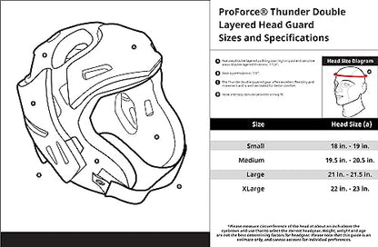 ProForce Thunder Double Layered Protective Sparring Gear Bundle - Headgear, Gloves, and Shoes (Pink, Medium)
