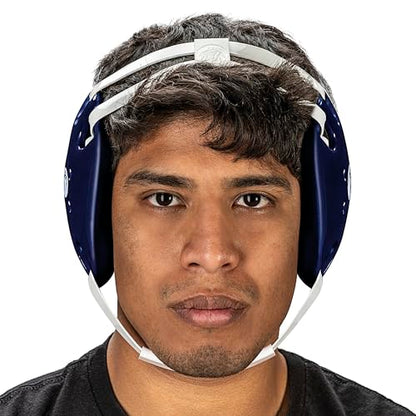 WrestlingMart Throwback Adult Wrestling Headgear for Men & Women - color: Navy